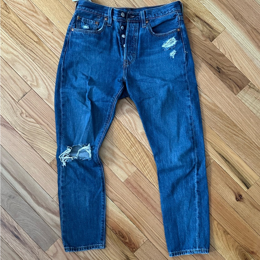 Levis 501 Ripped Jeans